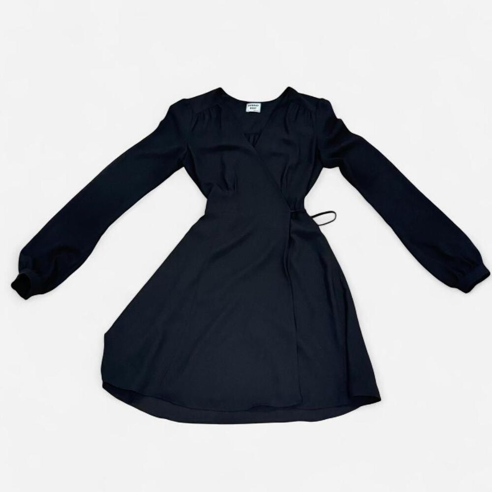 Sunday Best Black Wrap Mini Dress – Size 00